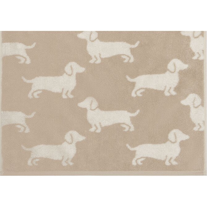 Cawo We love Dogs gemustert 6246 Handdoek 50x100 natur/beige