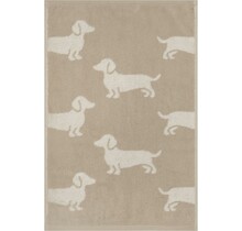 Cawo We love Dogs gemustert 6246 Badlaken 80x150 natur/beige