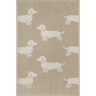 Cawo We love Dogs gemustert 6246 Badlaken 80x150 natur/beige
