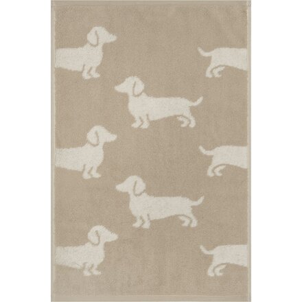 Cawo We love Dogs gemustert 6246 Badlaken 80x150 natur/beige