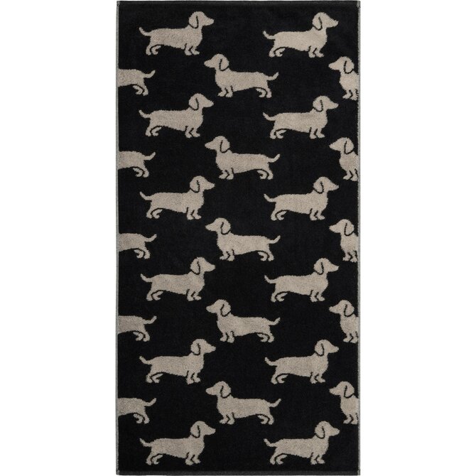 Cawo We love Dogs gemustert 6246 Handdoek 50x100 schwarz/beige Cawo We love Dogs gemustert 6246 Handdoek 50x100 schwarz/beige