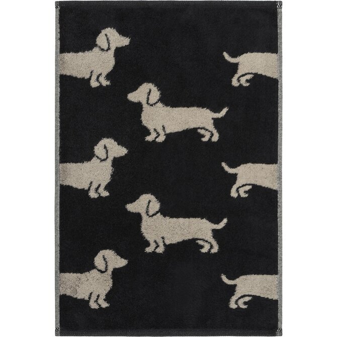 Cawo We love Dogs gemustert 6246 Badlaken 80x150 schwarz/beige Cawo We love Dogs gemustert 6246 Badlaken 80x150 schwarz/beige