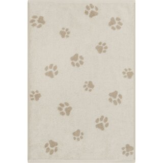 Cawo We love Dogs gemustert 6247 Handdoek 50x100 natur/beige