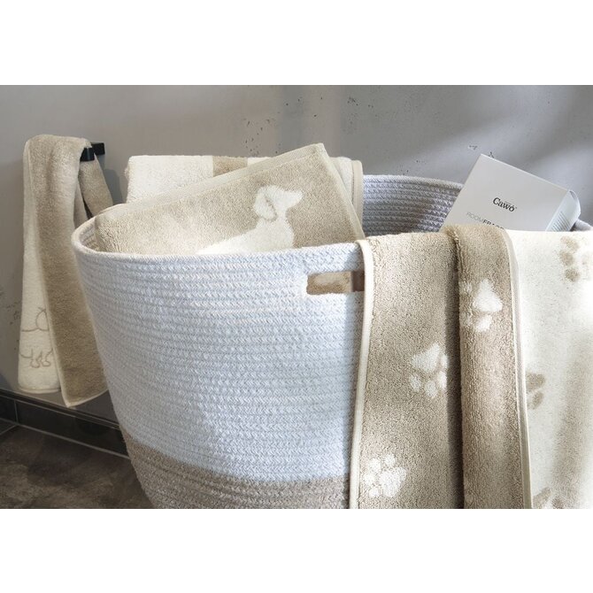 Cawo We love Dogs gemustert 6247 Badlaken 80x150 natur/beige Cawo We love Dogs gemustert 6247 Badlaken 80x150 natur/beige
