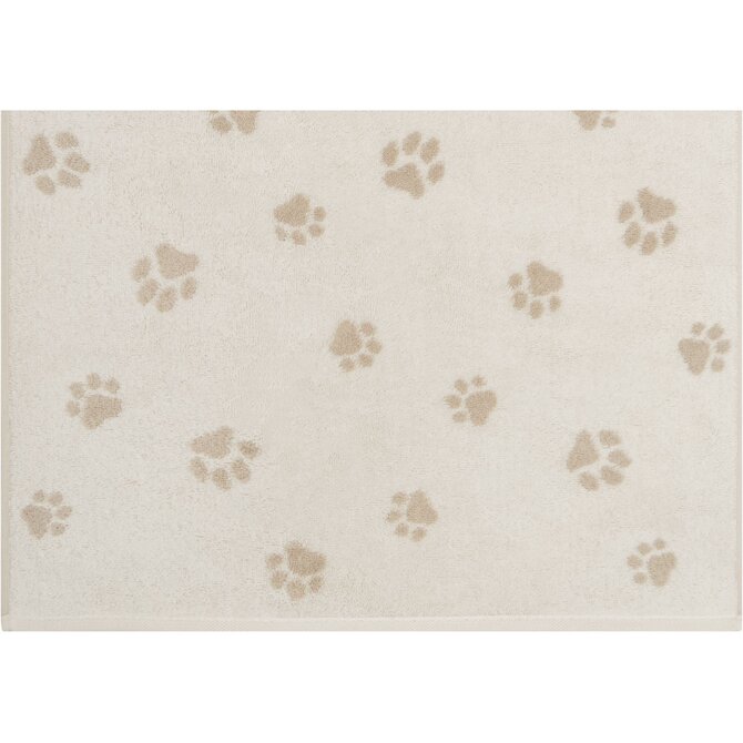 Cawo We love Dogs gemustert 6247 Gastendoekje 30x50 natur/beige