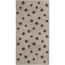 Cawö Cawo We love Dogs gemustert 6247 Badlaken 80x150 schwarz/beige