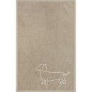 Cawö Cawo We love Dogs gemustert 6248 Badlaken 80x150 natur/beige