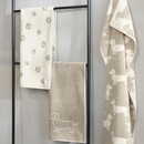 Cawö Cawo We love Dogs gemustert 6248 Badlaken 80x150 natur/beige