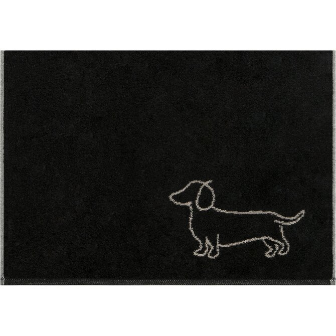 Cawo We love Dogs gemustert 6248 Badlaken 80x150 schwarz/beige Cawo We love Dogs gemustert 6248 Badlaken 80x150 schwarz/beige