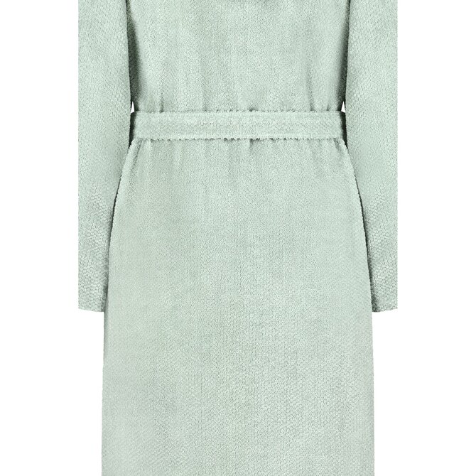 Cawo Home Dames Badjas met Capuchon 6219 eukalyptus S