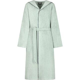 Cawo Home Dames Badjas met Capuchon 6219 eukalyptus M