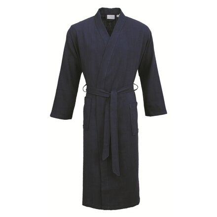 Carl Ross Unisex Badjas Kimono 38100 Night blue/Ocean blue S