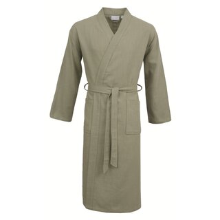 Carl Ross Unisex Badjas Kimono 38100 Forest green/Silver S