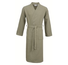 Carl Ross Unisex Badjas Kimono 38100 Forest green/Silver M