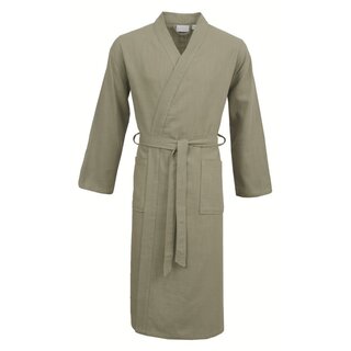 Carl Ross Unisex Badjas Kimono 38100 Forest green/Silver L