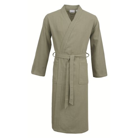 Carl Ross Unisex Badjas Kimono 38100 Forest green/Silver L