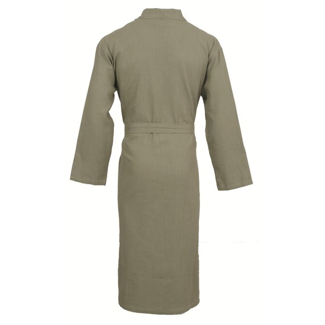 Carl Ross Unisex Badjas Kimono 38100 Forest green/Silver XL Carl Ross Unisex Badjas Kimono 38100 Forest green/Silver XL