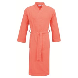 Carl Ross Unisex Badjas Kimono 38100 Coral/Offwhite M