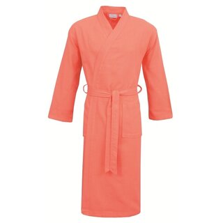 Carl Ross Unisex Badjas Kimono 38100 Coral/Offwhite L