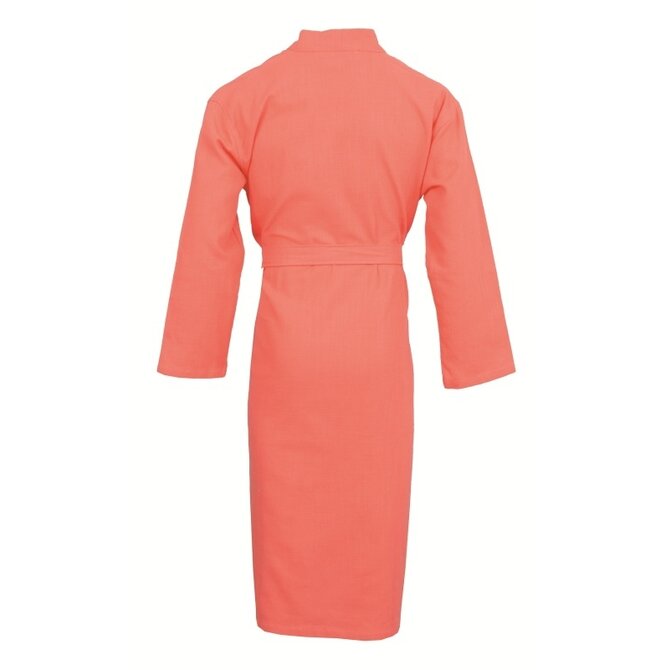 Carl Ross Unisex Badjas Kimono 38100 Coral/Offwhite L Carl Ross Unisex Badjas Kimono 38100 Coral/Offwhite L