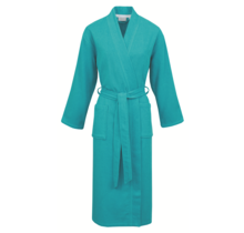 Carl Ross Unisex Badjas Kimono 37100 Turquoise/White L