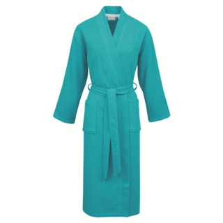 Carl Ross Unisex Badjas Kimono 37100 Turquoise/White L