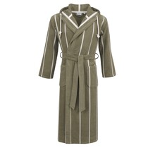 Carl Ross Unisex Badjas met Capuchon 35300 Lime green/Offwhite L