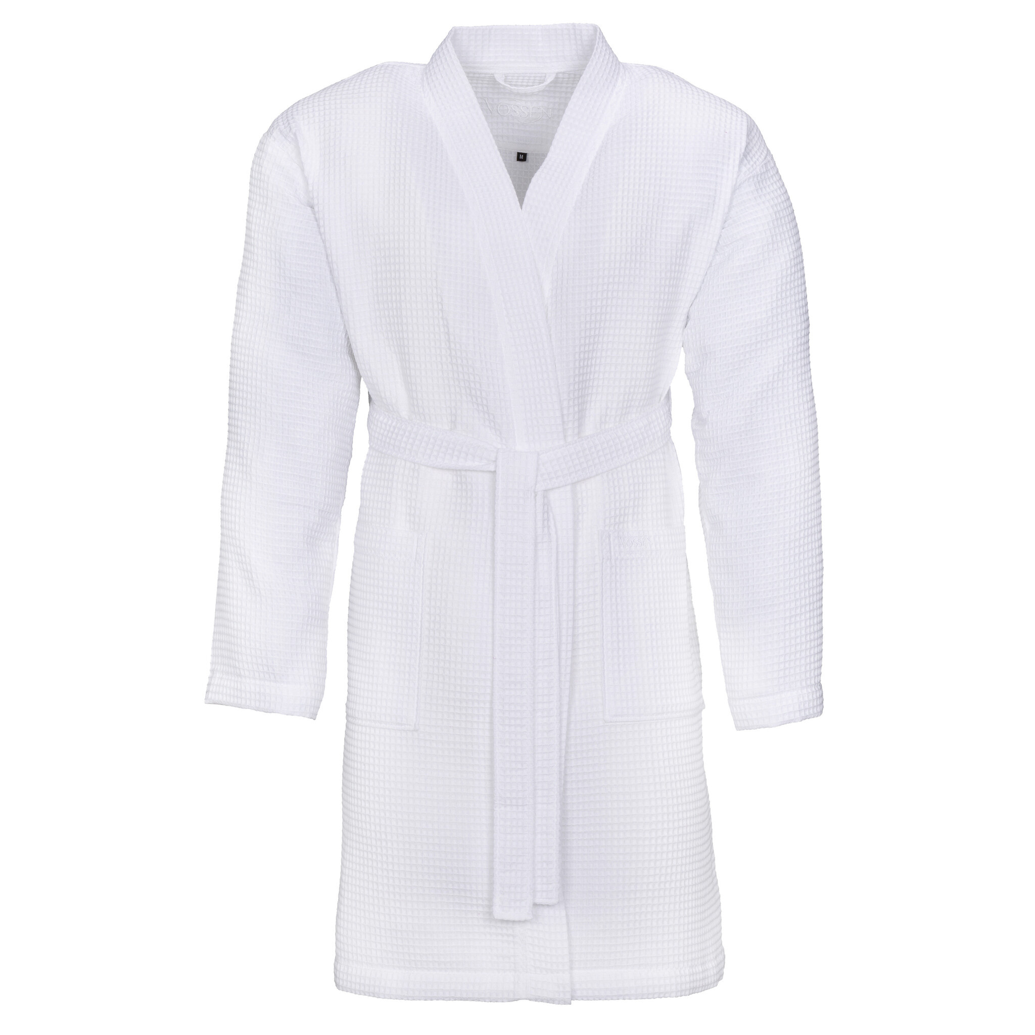 Vossen Vossen Unisex badjas ROM Pique-U weiß M