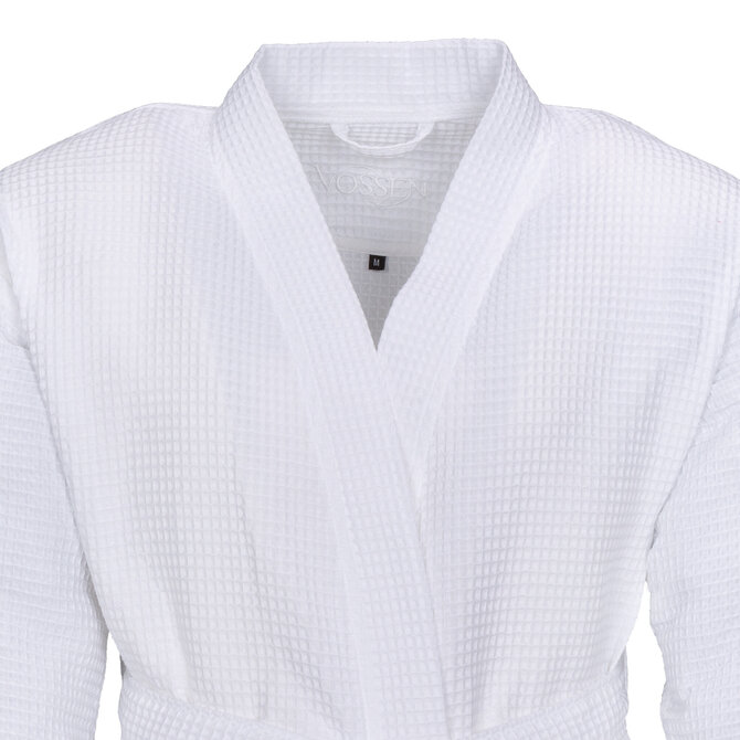 Vossen Unisex badjas ROM Pique-U weiß M Vossen Unisex badjas ROM Pique-U weiß M