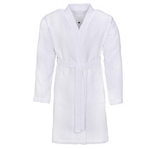 Vossen Unisex badjas ROM Pique-U weiß XL