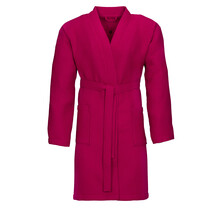 Vossen Unisex badjas ROM Pique-U cranberry XS