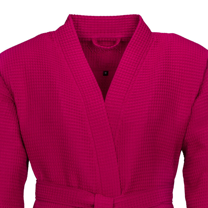 Vossen Unisex badjas ROM Pique-U cranberry XL Vossen Unisex badjas ROM Pique-U cranberry XL