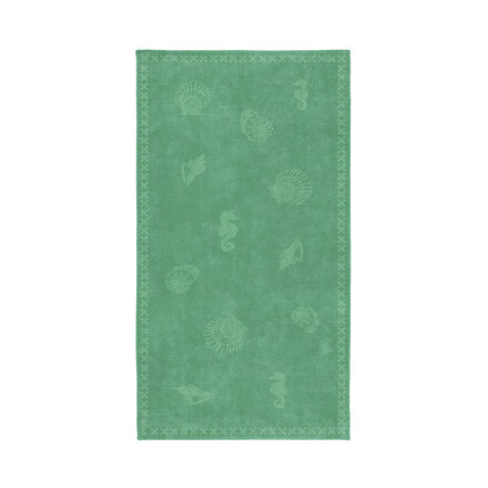 Seahorse Strandlaken Shells Jade Green 100x200