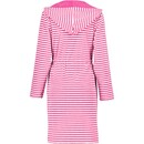 Cawö Cawo Dames Korte badjas met rits en capuchon, extralicht 834 27 Pink Maat XS