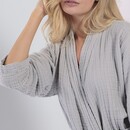 Cawö Cawo Dames Kimono 838 70 kreide Maat L/XL