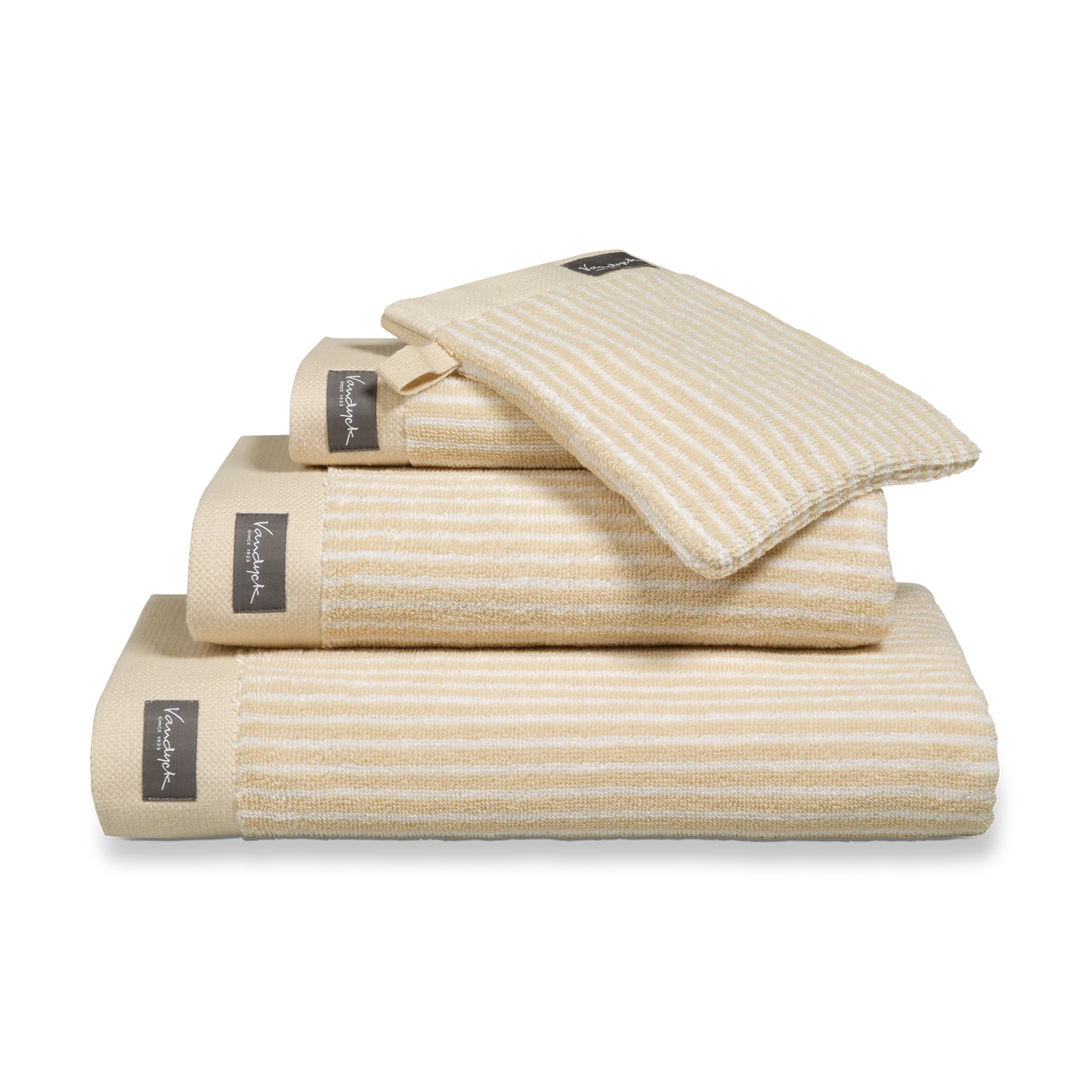 Vandyck Vandyck Home Towel Petit Ligne bleachedsand handdoek 60x110