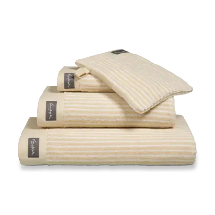Vandyck Home Towel Petit Ligne bleachedsand washandje 16x22
