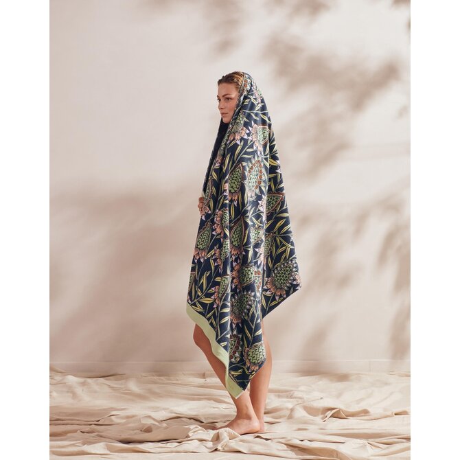 Essenza Fela Beach towel Sloe Blue 100x180