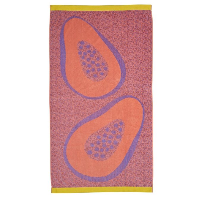 KAAT Strandlaken Papaya - Multi 100x180 cm