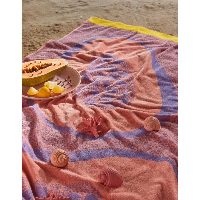 KAAT Strandlaken Papaya - Multi 100x180 cm