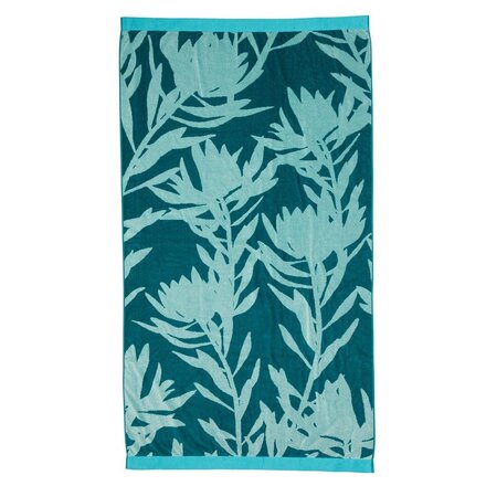 KAAT Strandlaken Bermuda - Blauwgroen 100x180 cm