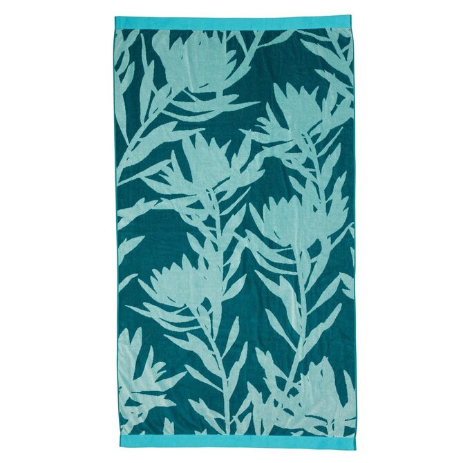 KAAT Strandlaken Bermuda - Blauwgroen 100x180 cm