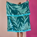 KAAT Strandlaken Bermuda - Blauwgroen 100x180 cm