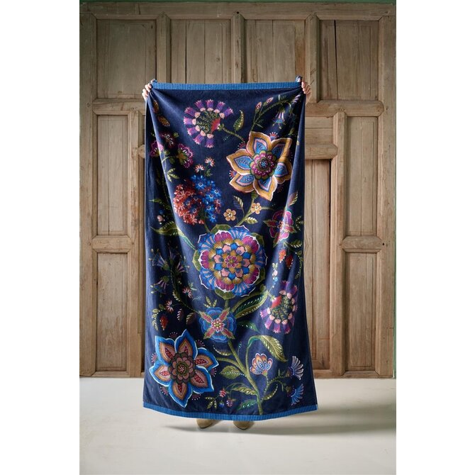 Pip Studio Viva la Vida Beachtowel - Donker Blauw 100x180 cm