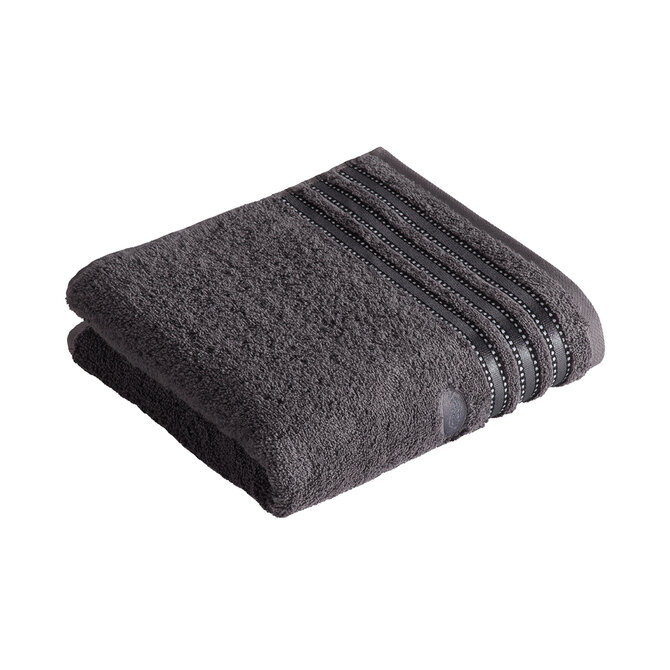 Vossen Handdoek Cult de Luxe 7660 Graphit 50x100 Vossen Handdoek Cult de Luxe 7660 Graphit 50x100