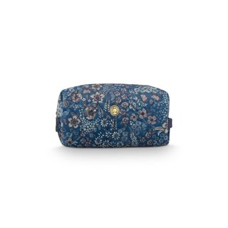Pip Studio Coco Cosmetic Bag Medium Quilted Daisy Dreams Blue 21.5x10x10.5cm