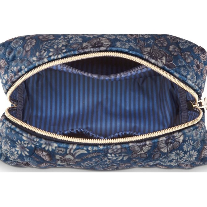 Pip Studio Coco Cosmetic Bag Medium Quilted Daisy Dreams Blue 21.5x10x10.5cm