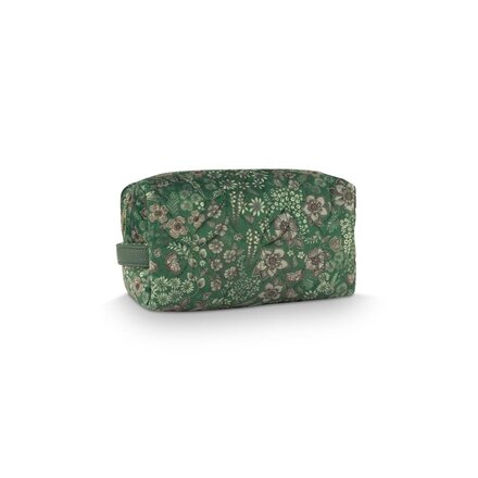 Pip Studio Coco Cosmetic Bag Medium Quilted Daisy Dreams Green 21.5x10x10.5cm