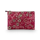 Pip Studio Pip Studio Charly Cosmetic Flat Pouch Medium Quilted Daisy Dreams Red 24x1x15.5cm