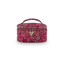 Pip Studio Cleo Beauty Case Quilted Daisy Dreams Red 26x16x16cm